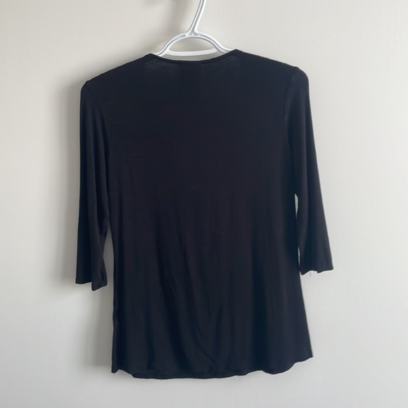 COPY - Anthropologie black long sleeve shirt - Picture 2 of 3